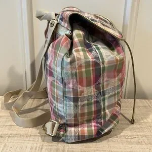 Coach | Bags | Coach Daisy Madras Packable Backpack Plaid  display picture 2